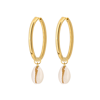 Ocean Whisper Hoop Set Large Gold