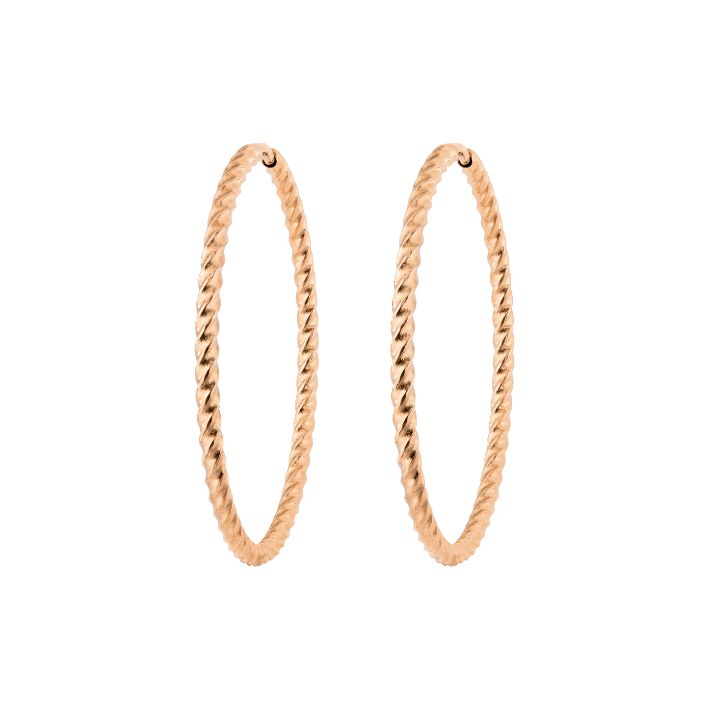 Twisted Hoops Extra Large Roségold