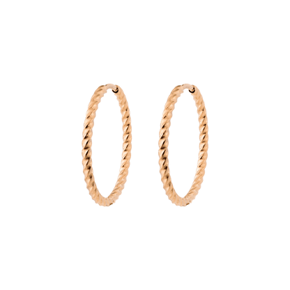 Twisted Hoops Large Roségold