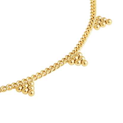 Tiny Beads Necklace Gold