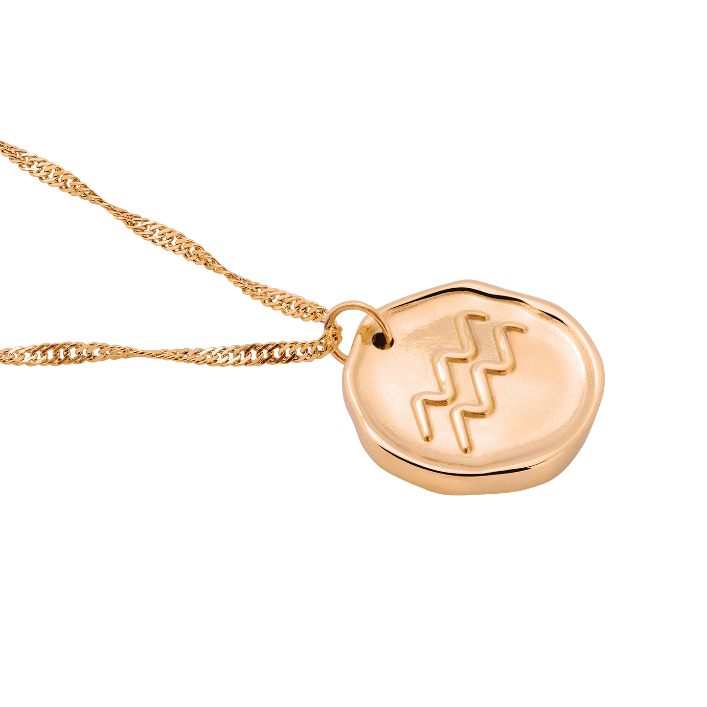 Zodiac Necklace – Aquarius / Wassermann Roségold