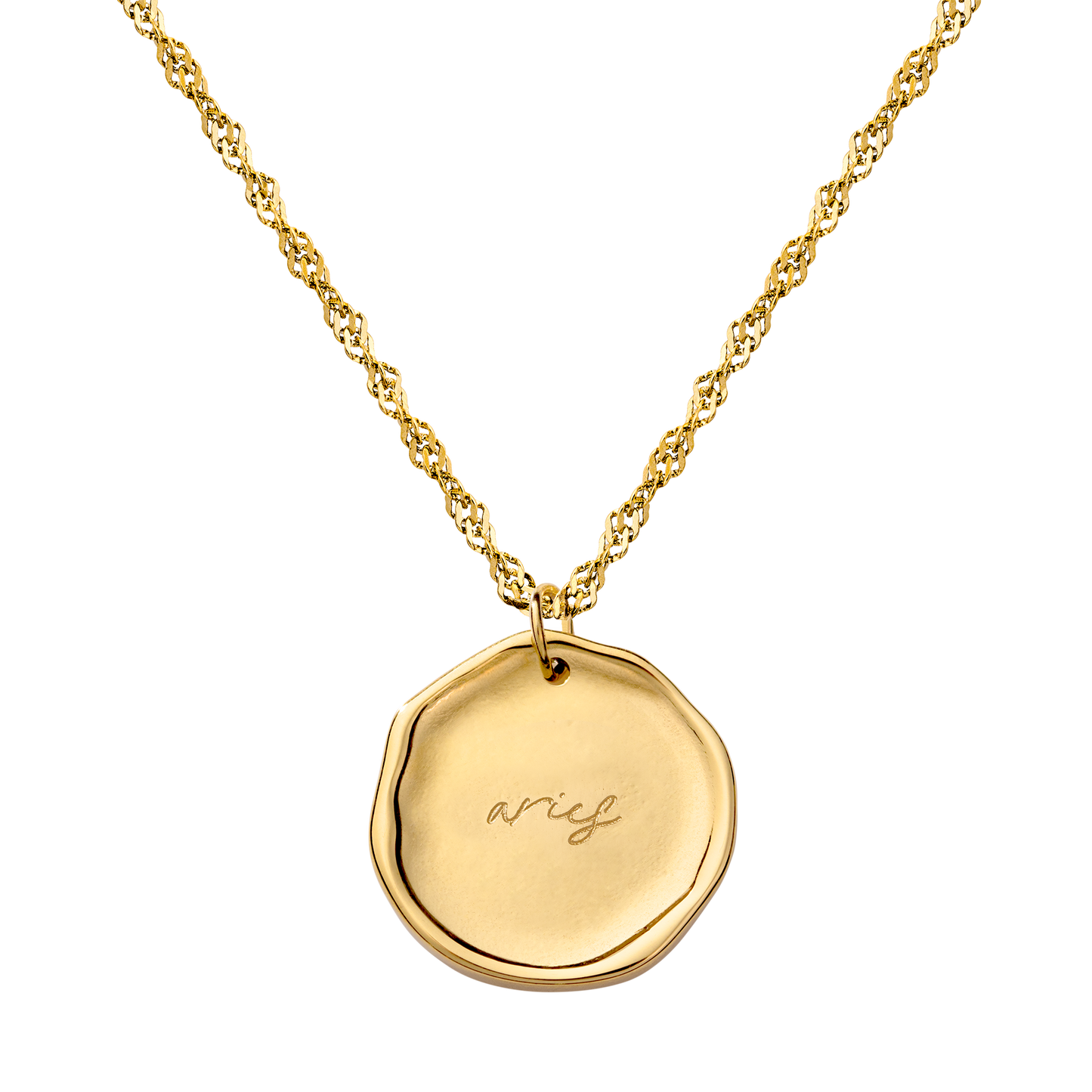 Zodiac Necklace – Aries / Widder Gold