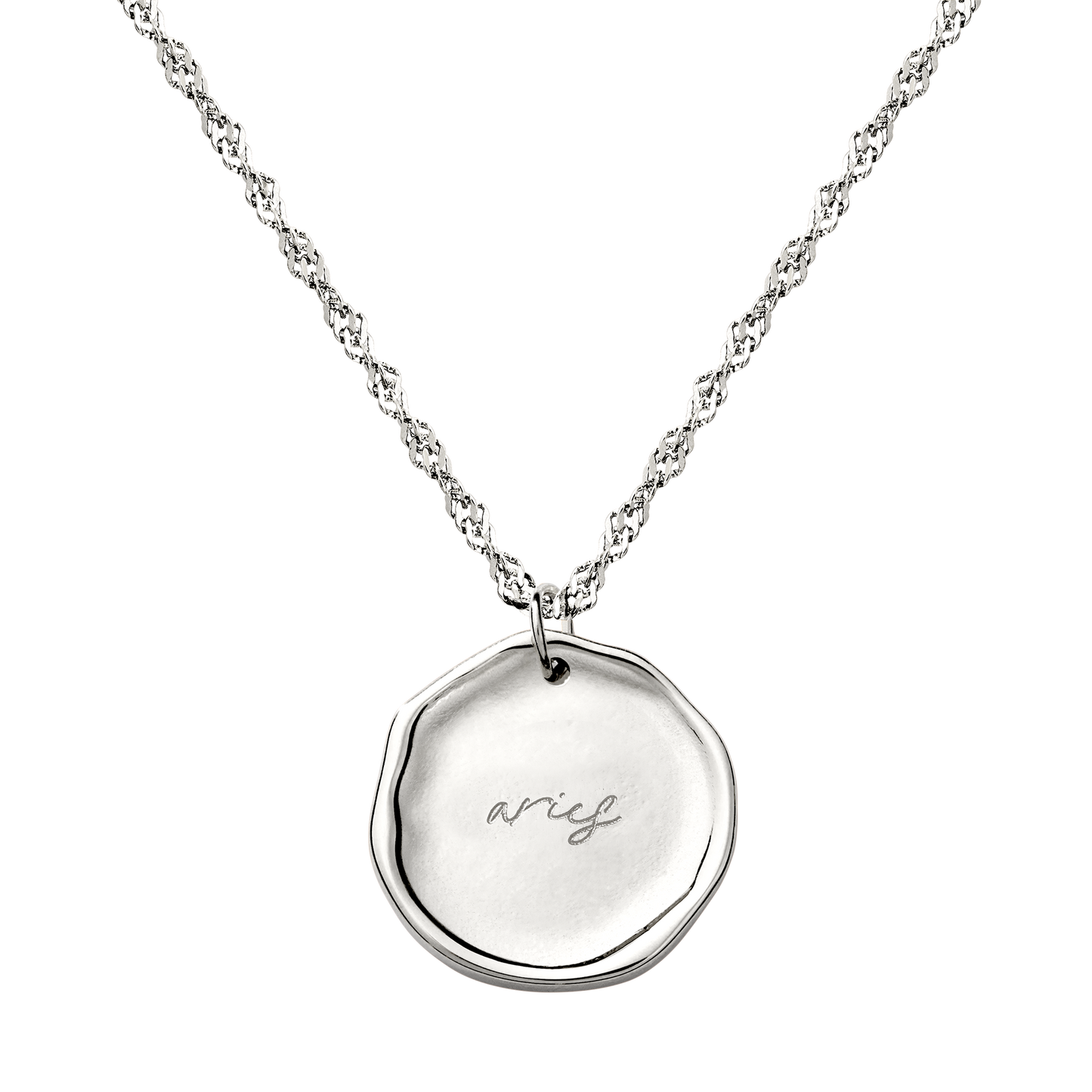 Zodiac Necklace – Aries / Widder Silber