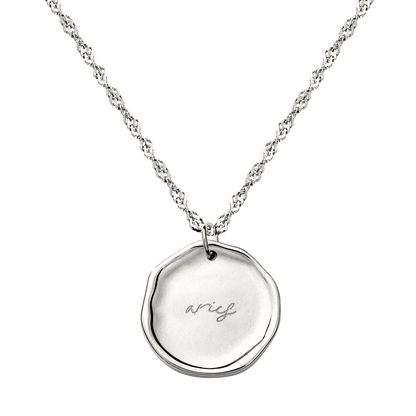 Zodiac Necklace – Aries / Widder Silber