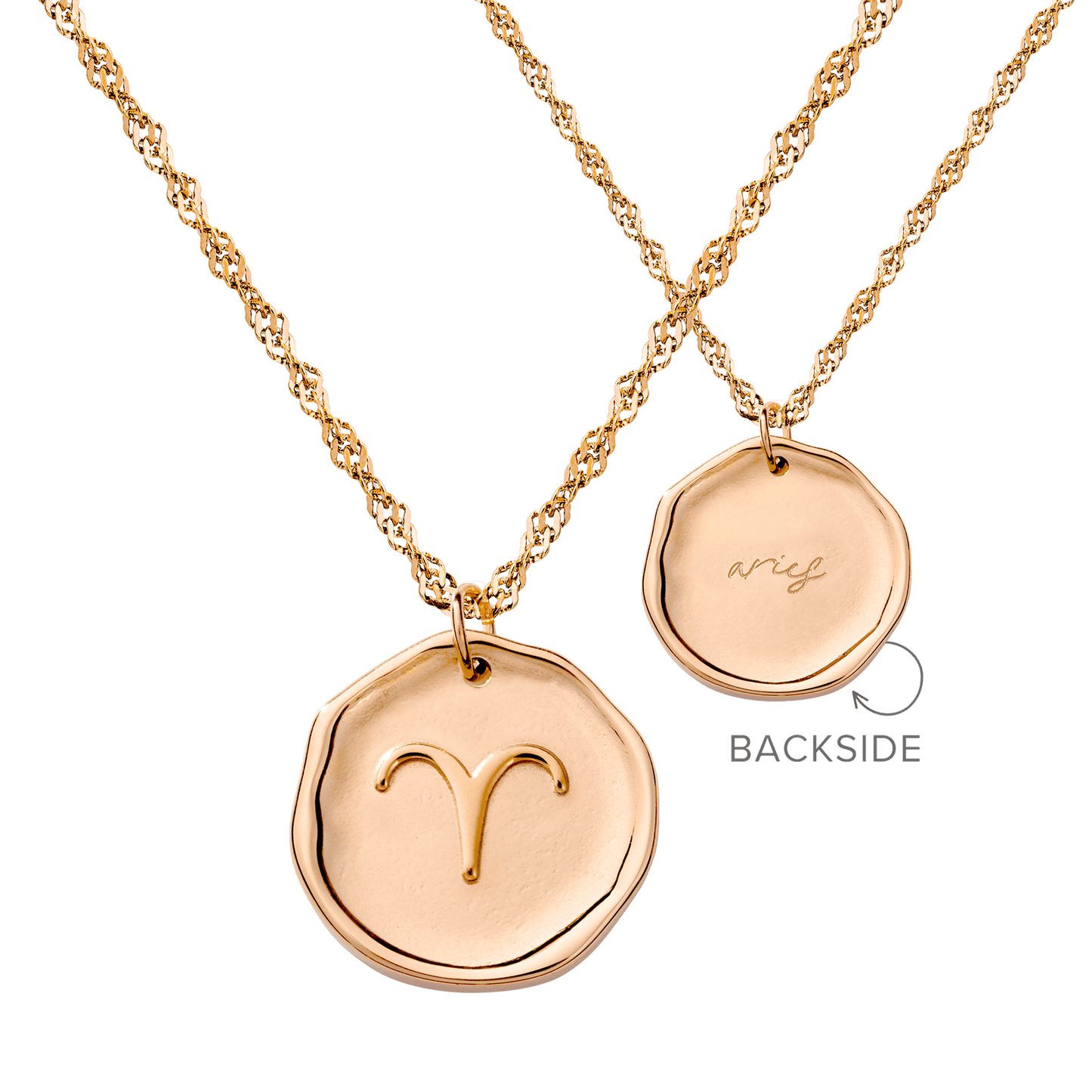 Zodiac Necklace – Aries / Widder Roségold