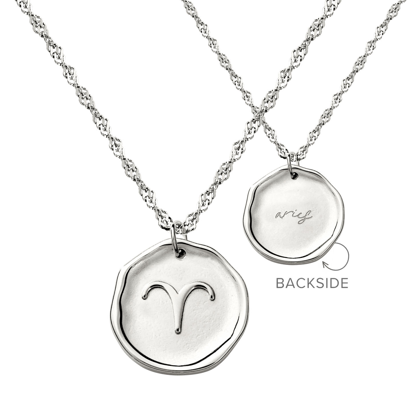 Zodiac Necklace – Aries / Widder Silber