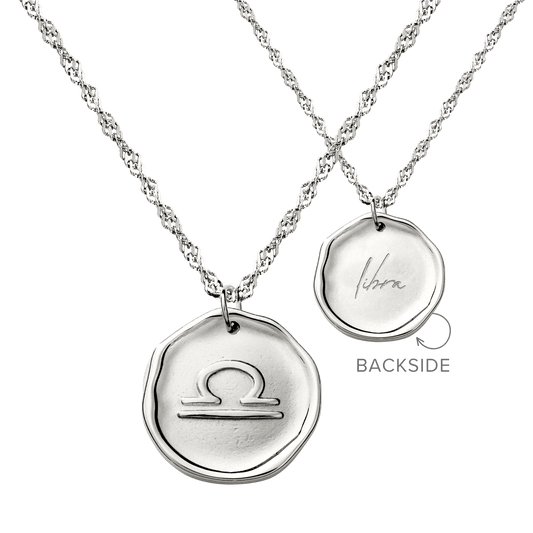 Zodiac Necklace – Libra / Waage Silber