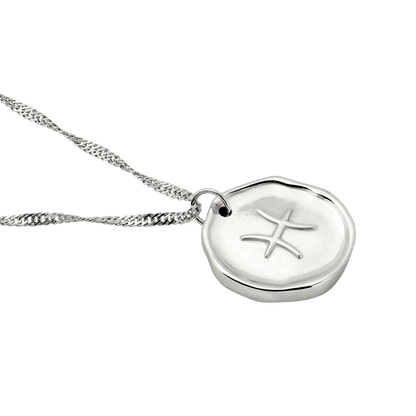 Zodiac Necklace – Pisces / Fische Silber