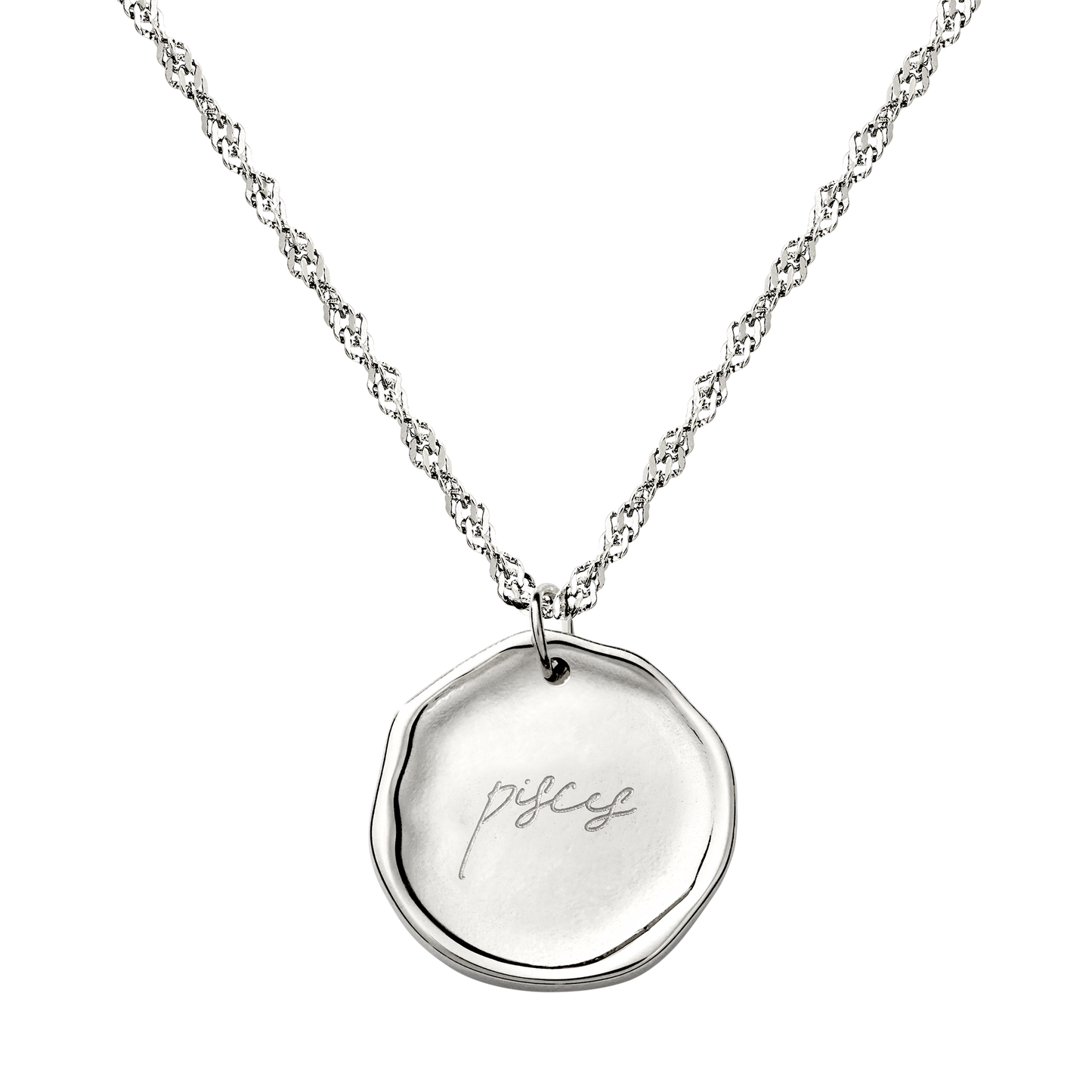 Zodiac Necklace – Pisces / Fische Silber