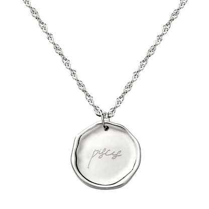 Zodiac Necklace – Pisces / Fische Silber