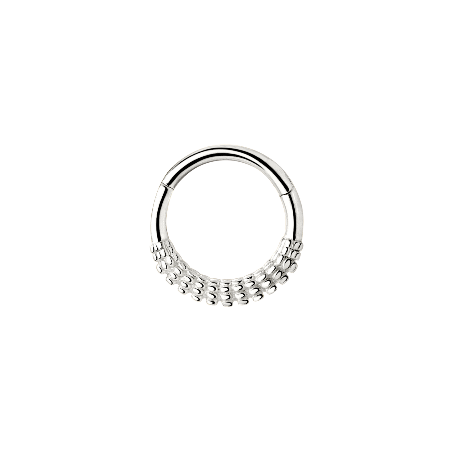 Striped Piercing Silber