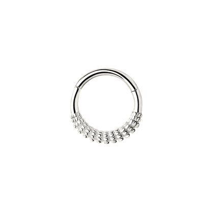 Striped Piercing Silber