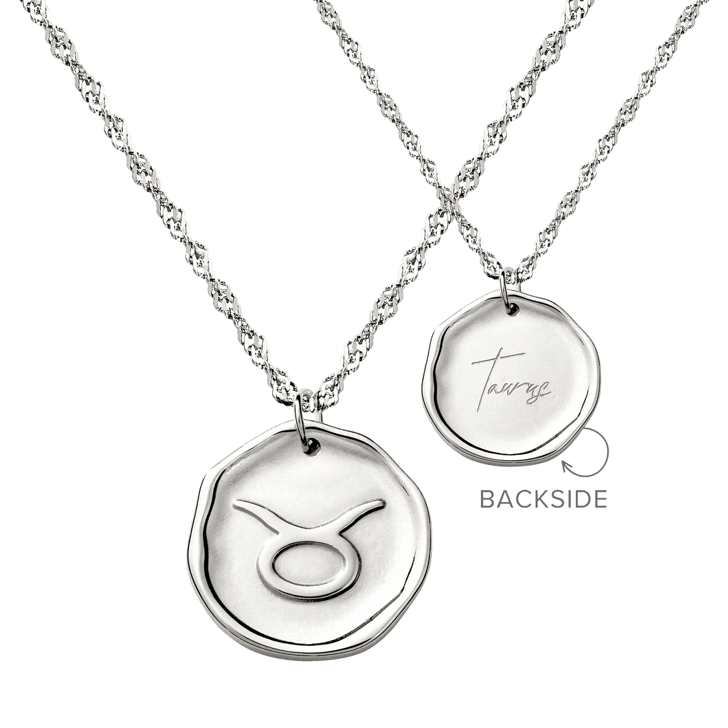 Zodiac Necklace – Taurus / Stier Silber