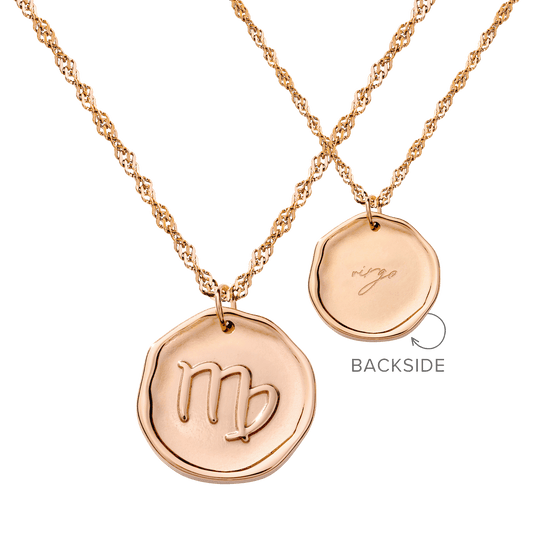 Zodiac Necklace – Virgo / Jungfrau Roségold