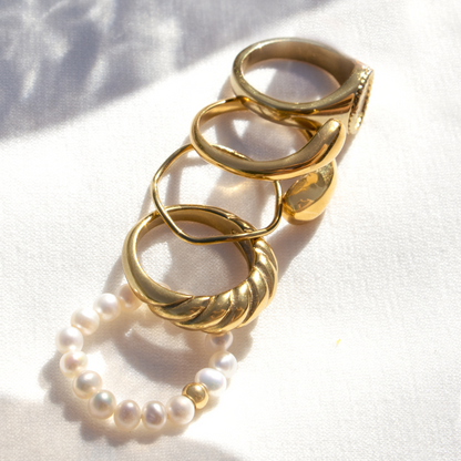 Summertime Pearl Ring Roségold