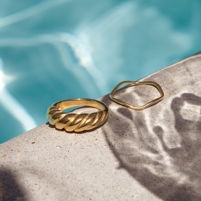 Towel Twist Ring Roségold