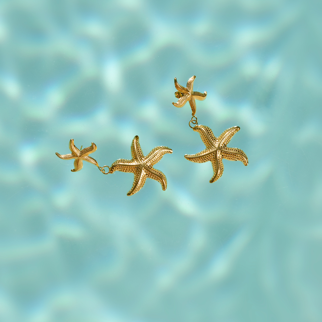 Starfish Studs Gold