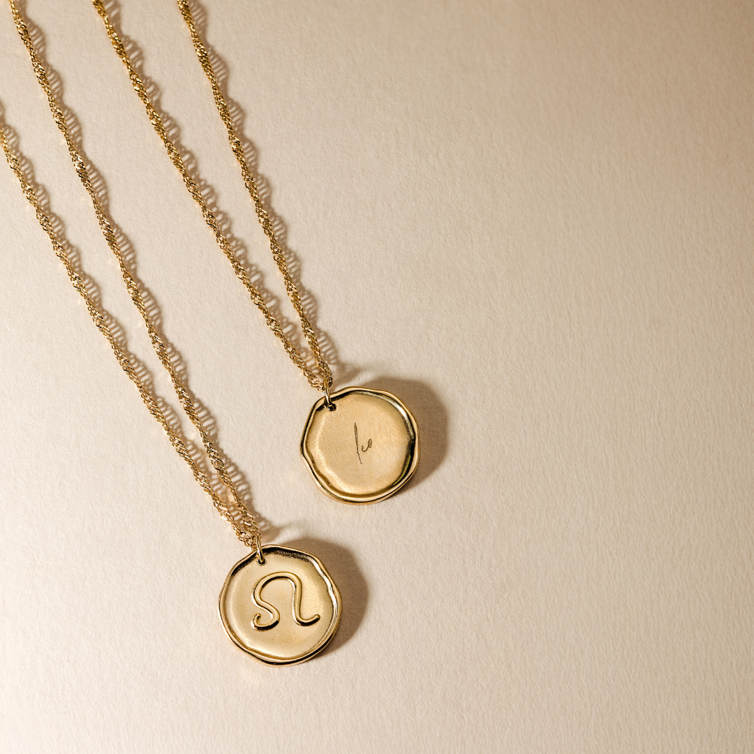 Zodiac Necklace – Leo / Löwe Gold