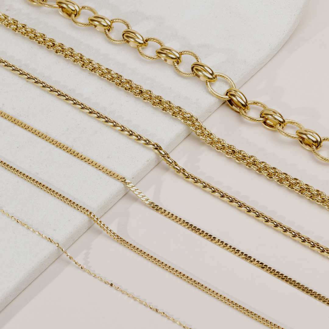 Spiga Chain Necklace Gold