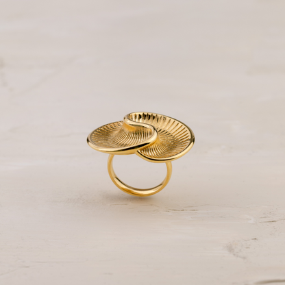 Winding Spiral Ring Roségold