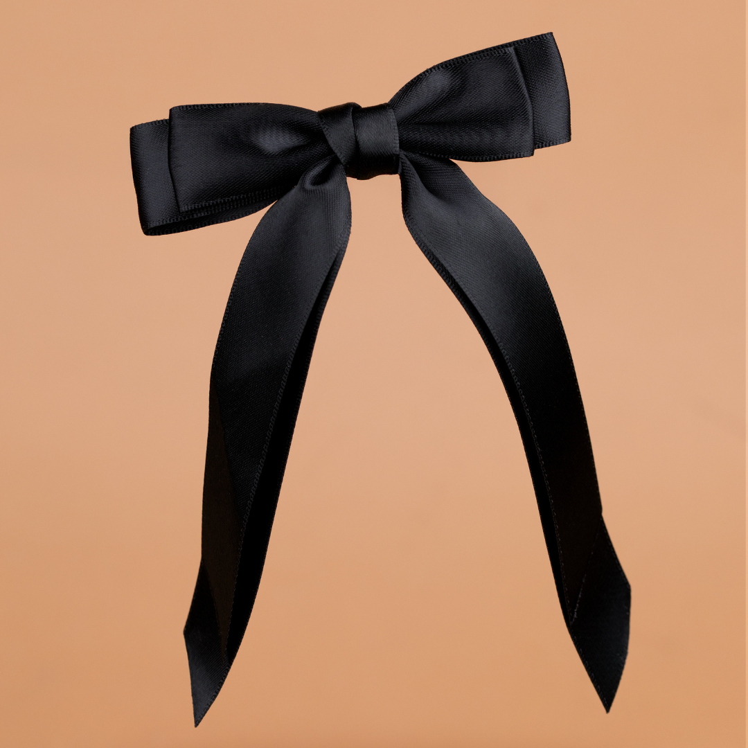 Bow Hairpin Set Black