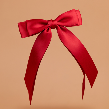 Bow Hairpin Set Red