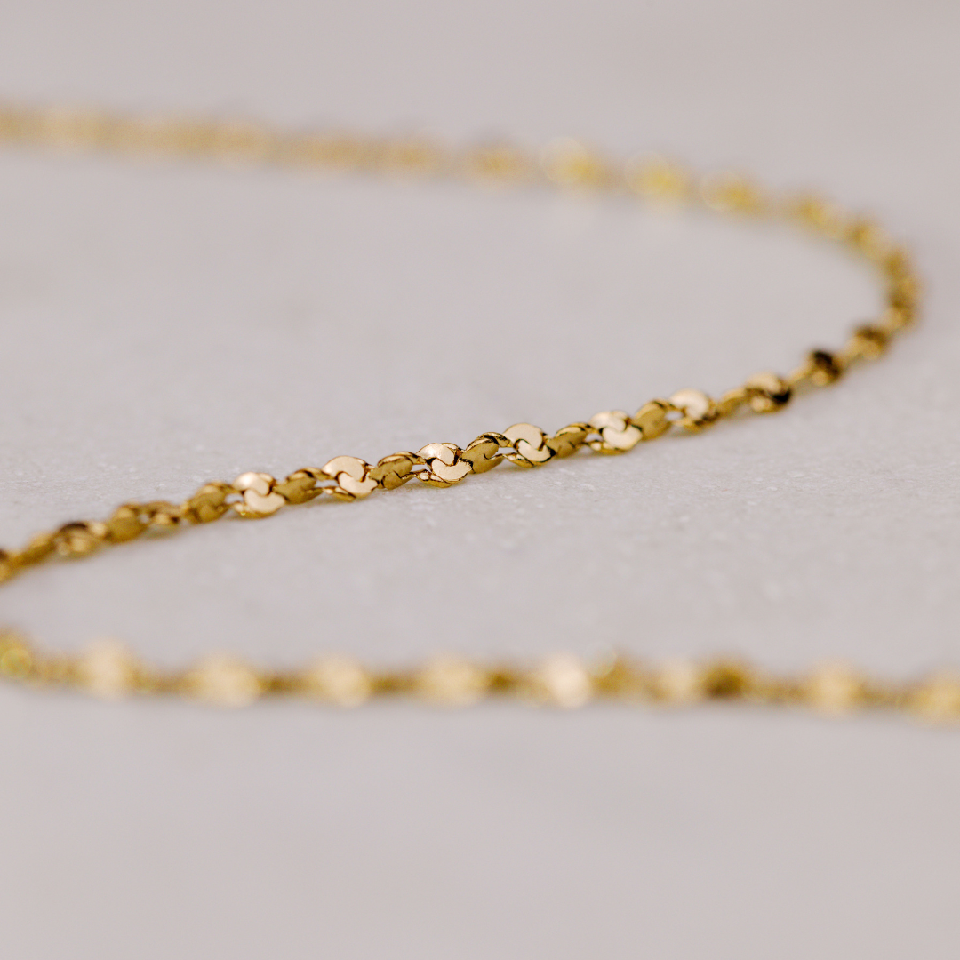 Tinsel Chain Necklace Roségold