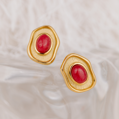 Scarlet Treasure Studs Roségold