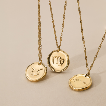 Zodiac Necklace – Taurus / Stier Gold