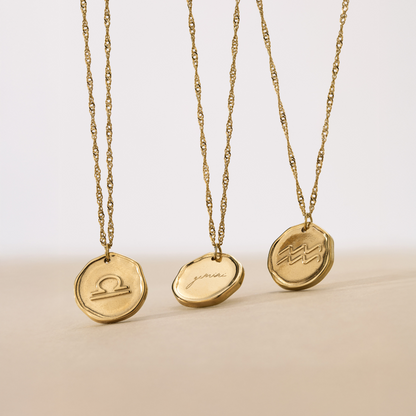 Zodiac Necklace – Gemini / Zwilling Roségold