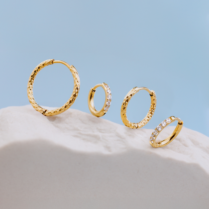 Prism Hoops Medium Gold