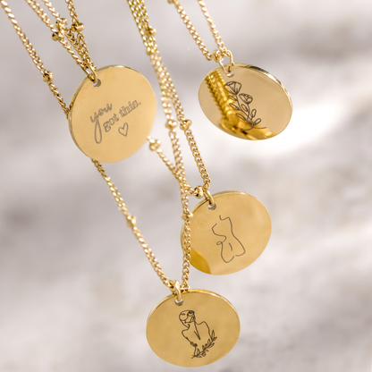 She's a wild soul Necklace Gold