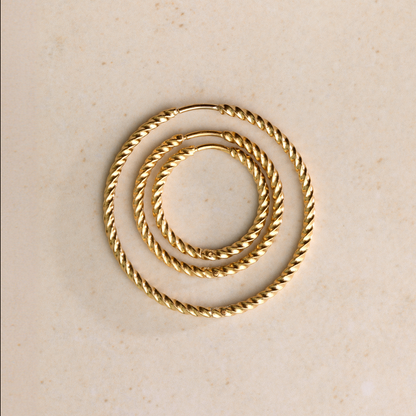 Twisted Hoops Medium Roségold