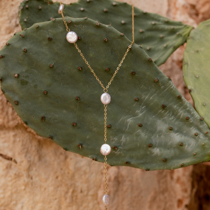 Timeless Pearl Y-Necklace Silber