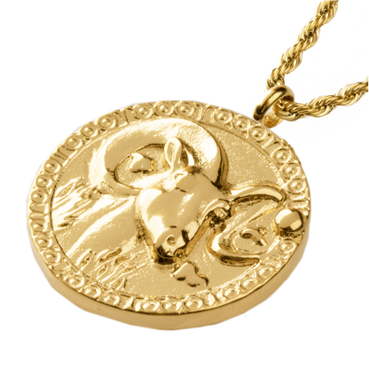 Aries / Widder Necklace Gold