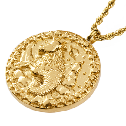 Capricorn / Steinbock Necklace Gold