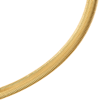 Flat Snake Chain Gold