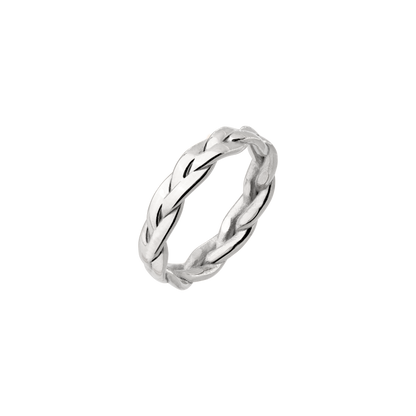 Braided Divine Ring Silber