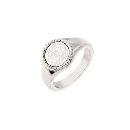 Eternal Summer Rose Ring Silber