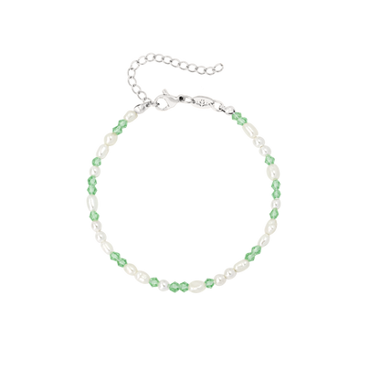 Perlita Verde Bracelet Silber