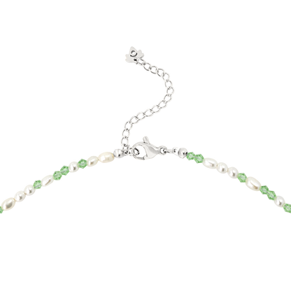 Perlita Verde Necklace Silber