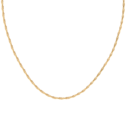 Slim Singapore Necklace Gold