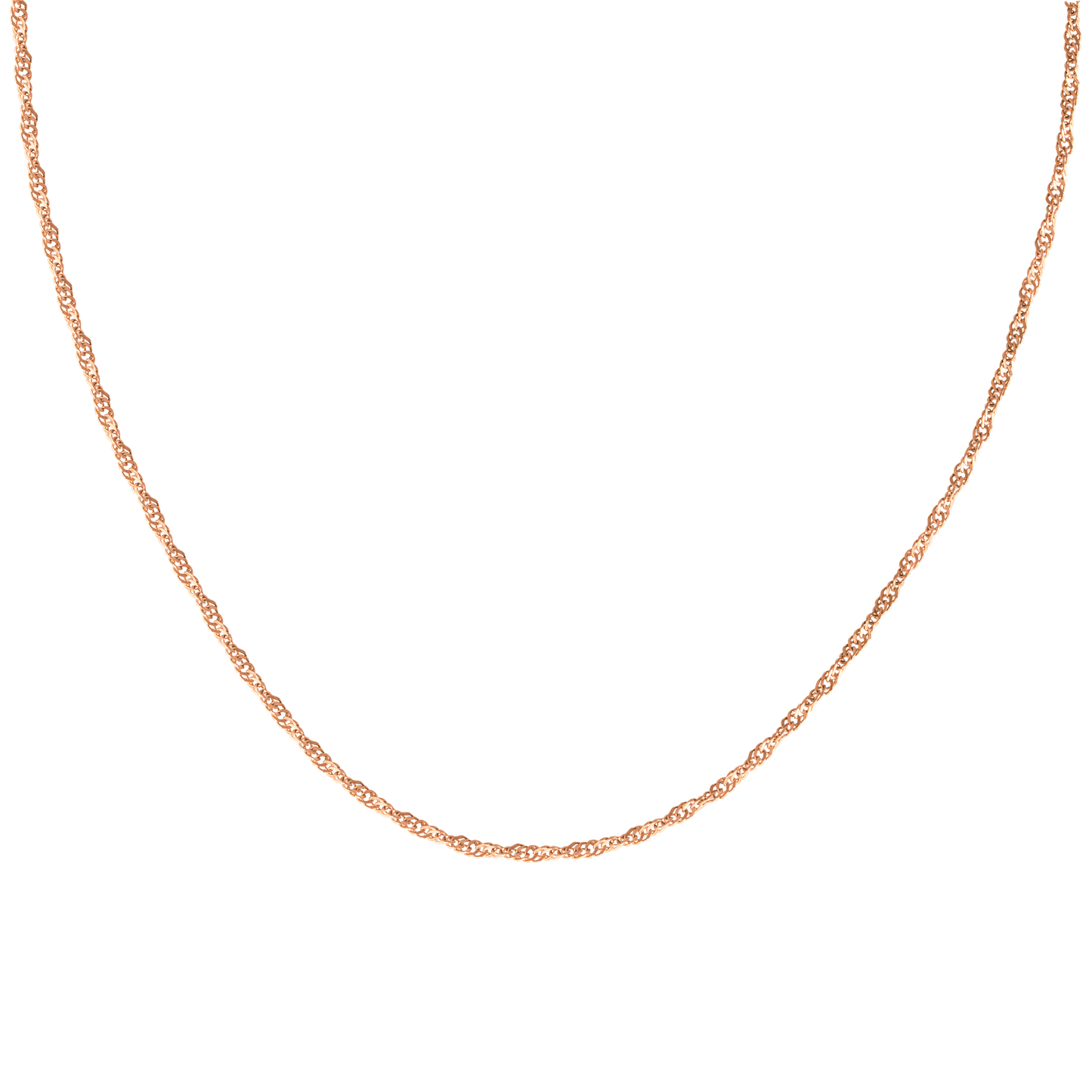 Slim Singapore Necklace Roségold