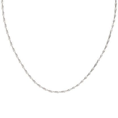 Slim Singapore Necklace Silber