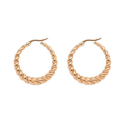 Curly Hoops Roségold