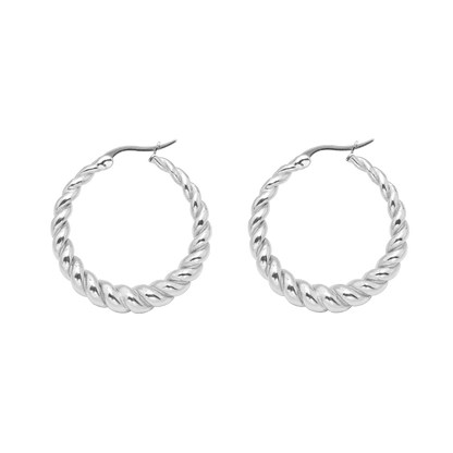 Curly Hoops Silber