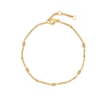 Sparkling Eyes Bracelet Gold