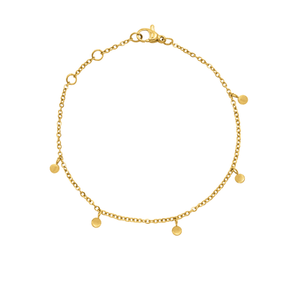 Tiny Coin Bracelet Gold