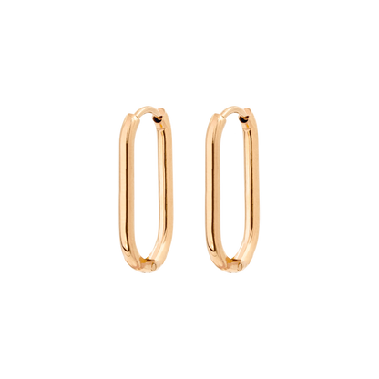 Oval Hoops Small Roségold