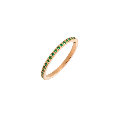 Green Sparkle Ring Roségold